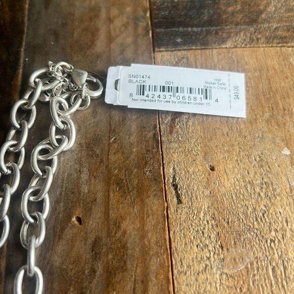 The SAK necklace silver and black - Picture 4 of 4